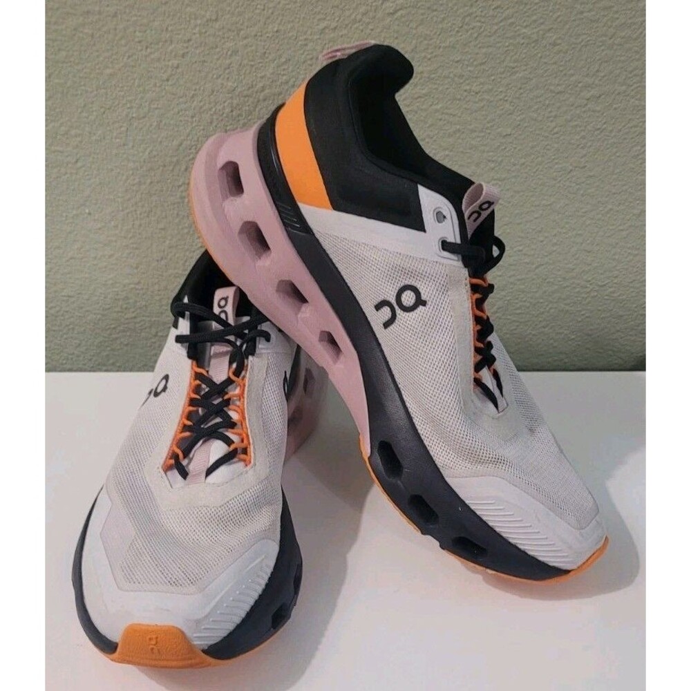 ON Running Brand Cloud Cloudnova X White/Orange Women's Shoes Size 9.5